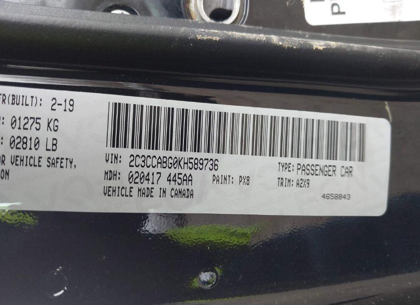 Photo 9 of 2019 Chrysler 300 300S (VIN 2C3CCABG0KH589736)