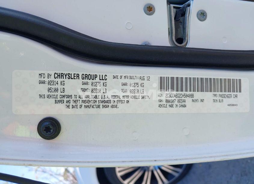 Photo 9 of 2013 Chrysler 300 300S (VIN 2C3CCABG2DH504088)