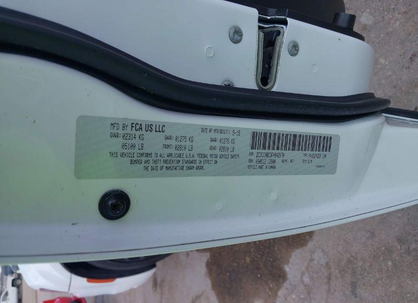 Photo 9 of 2015 Chrysler 300 (VIN 2C3CCABG3FH842070)