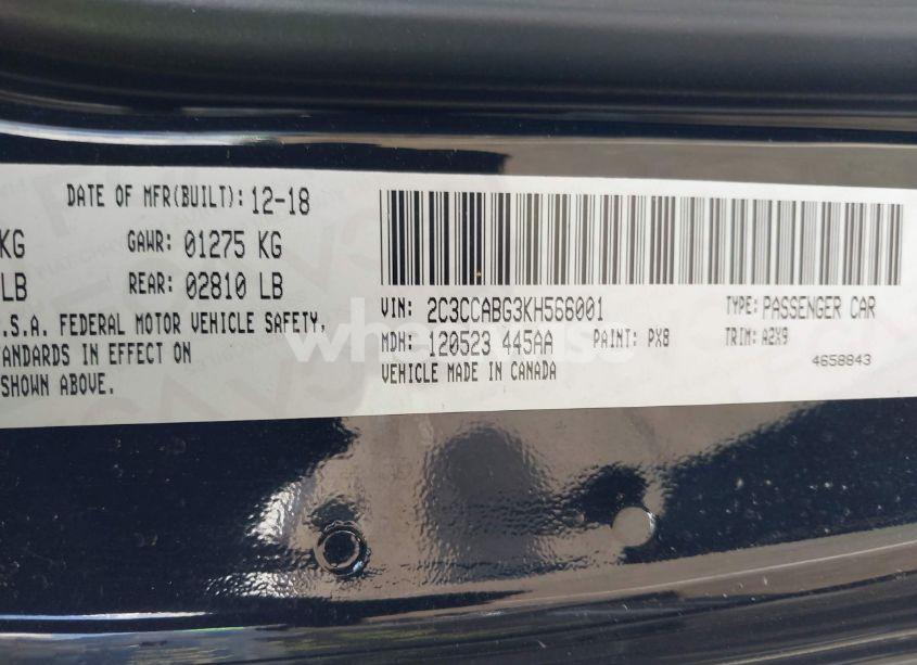 Photo 9 of 2019 Chrysler 300 300S (VIN 2C3CCABG3KH566001)