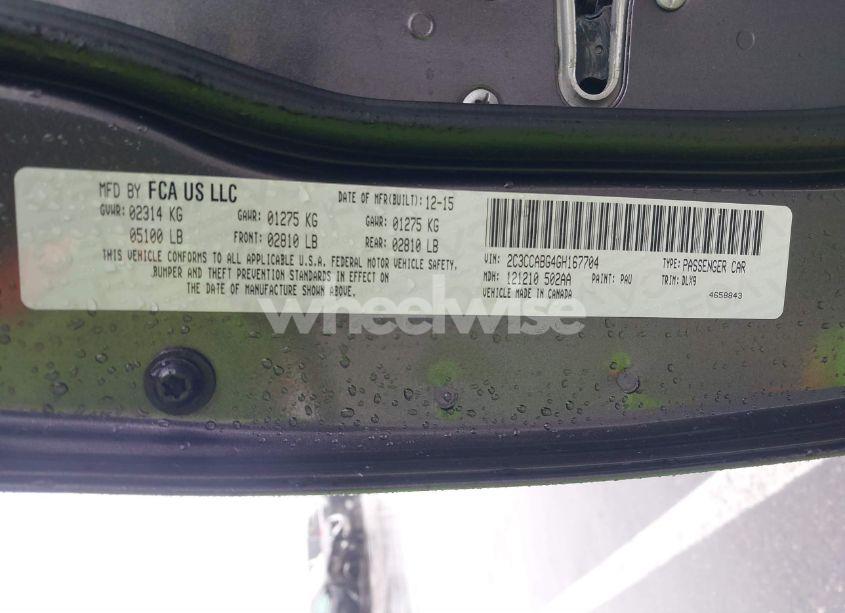 Photo 9 of 2016 Chrysler 300 300S (VIN 2C3CCABG4GH167704)