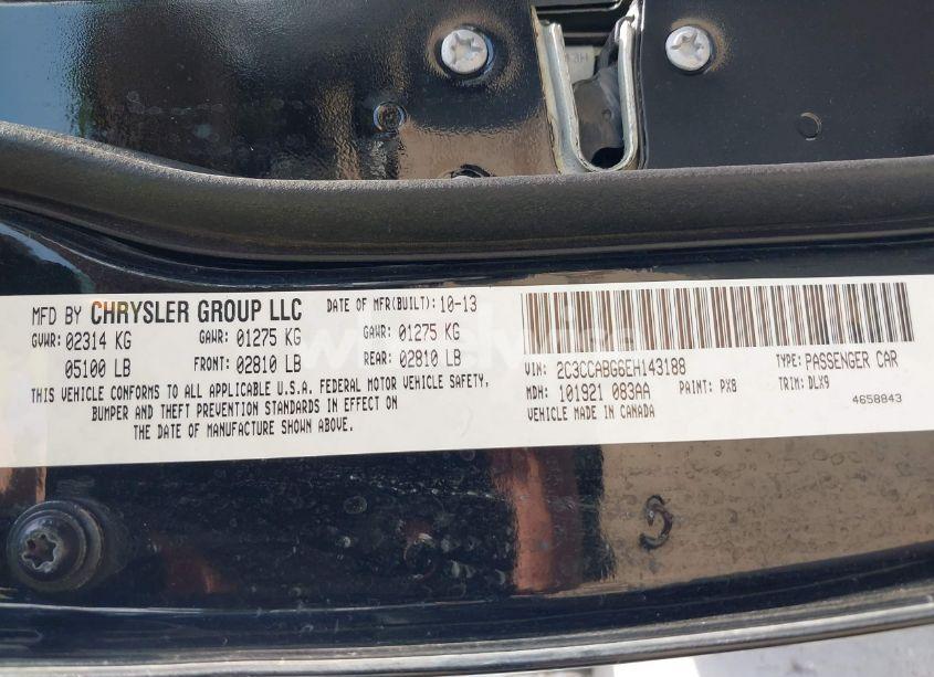 Photo 9 of 2014 Chrysler 300 300S (VIN 2C3CCABG6EH143188)