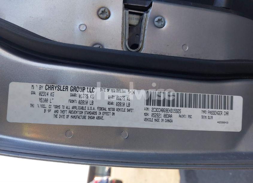 Photo 9 of 2014 Chrysler 300 300S (VIN 2C3CCABG9EH315925)