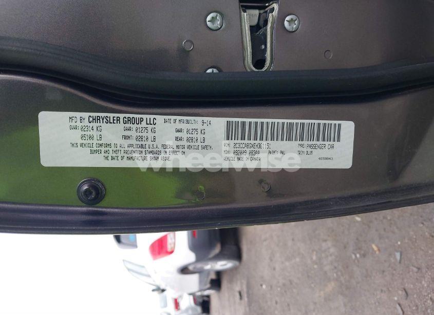 Photo 9 of 2014 Chrysler 300 (VIN 2C3CCABGXEH361151)