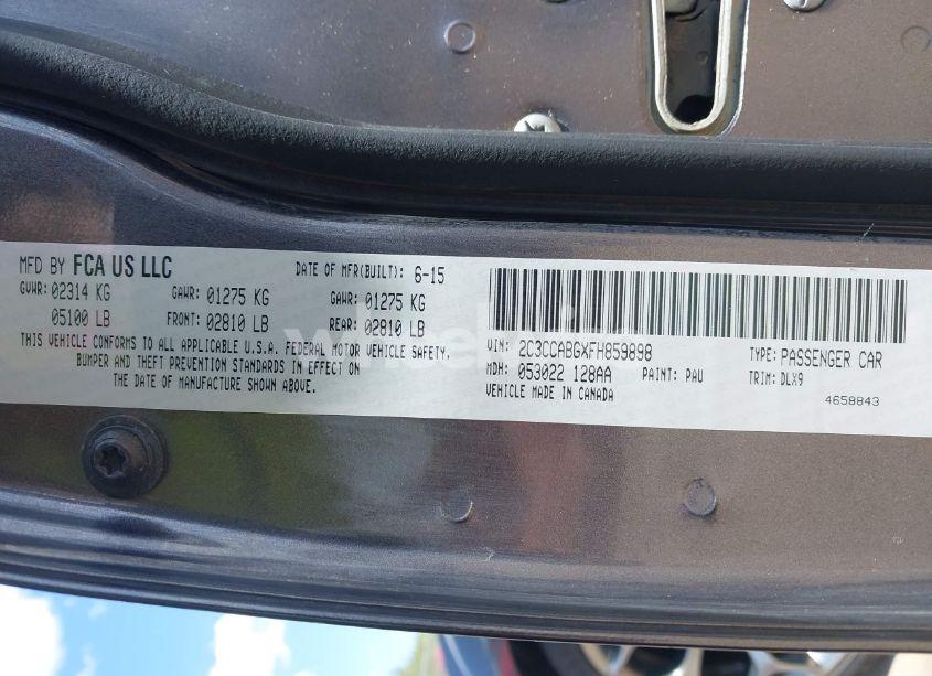 Photo 9 of 2015 Chrysler 300 300S (VIN 2C3CCABGXFH859898)