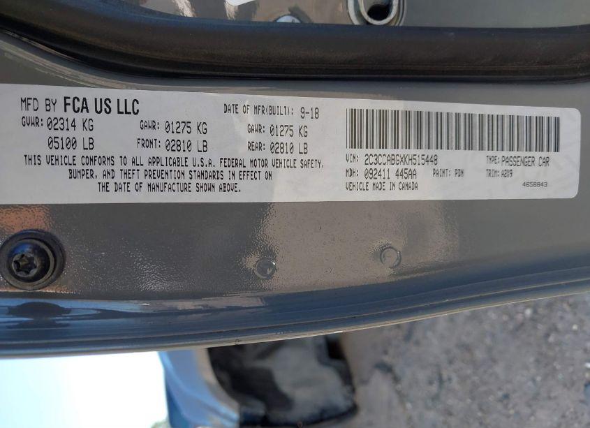 Photo 9 of 2019 Chrysler 300 300S (VIN 2C3CCABGXKH515448)