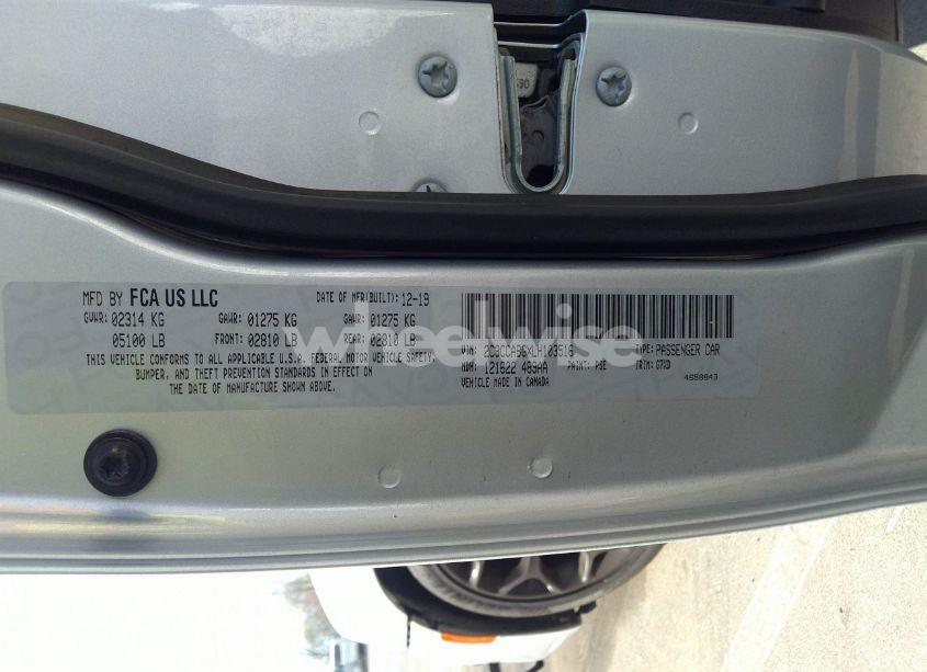 Photo 9 of 2020 Chrysler 300 300S (VIN 2C3CCABGXLH103516)