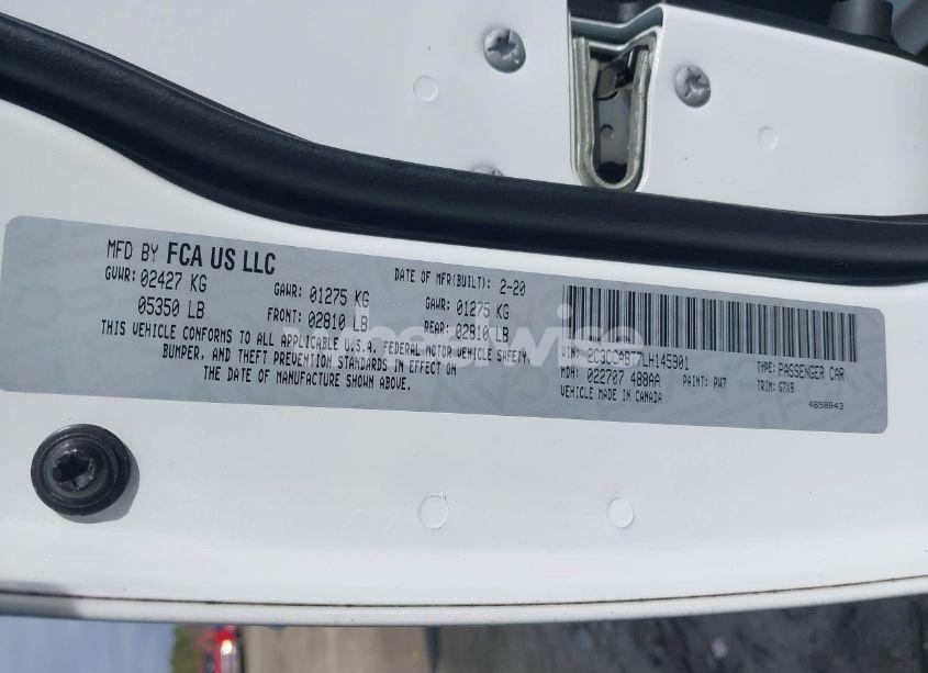 Photo 9 of 2020 Chrysler 300 300S (VIN 2C3CCABT7LH145901)