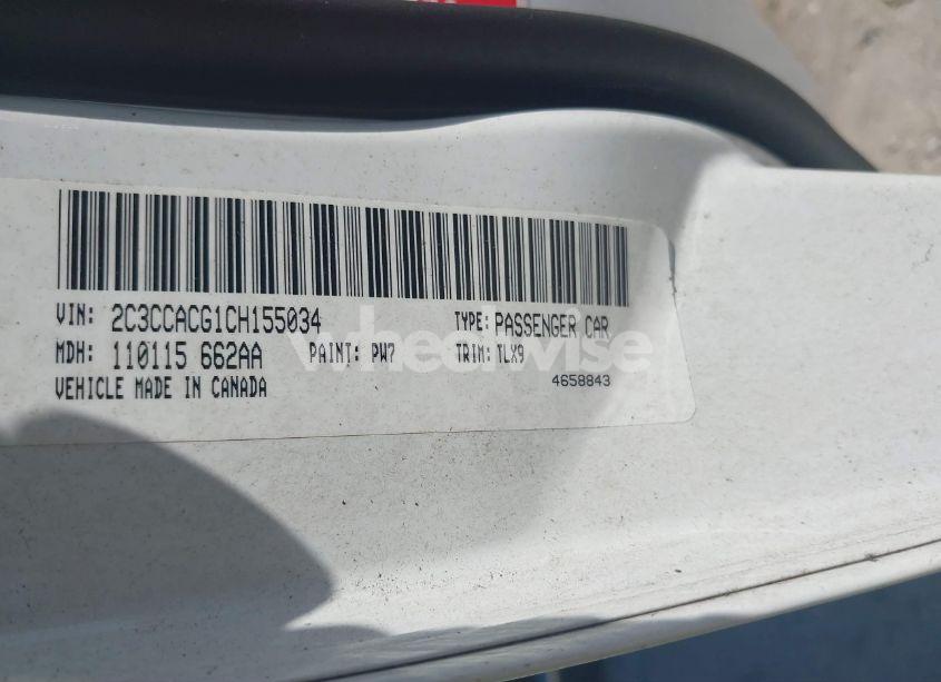 Photo 9 of 2012 Chrysler 300 LIMITED (VIN 2C3CCACG1CH155034)