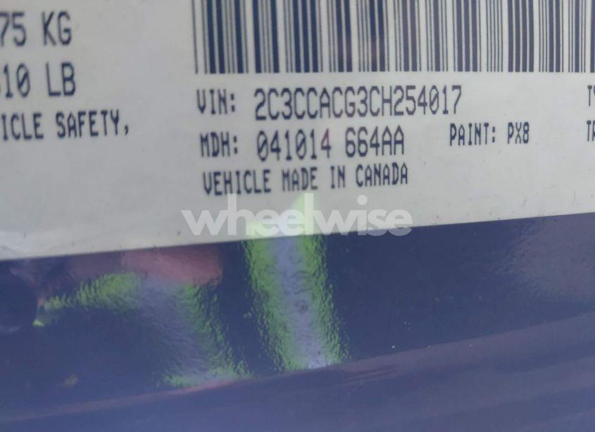 Photo 9 of 2012 Chrysler 300 LIMITED (VIN 2C3CCACG3CH254017)