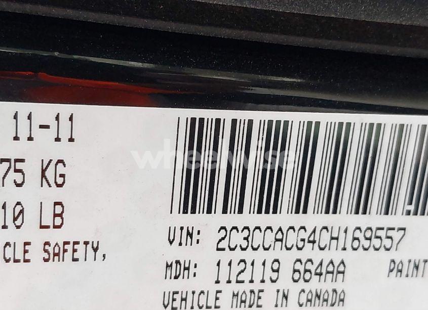 Photo 9 of 2012 Chrysler 300 LIMITED (VIN 2C3CCACG4CH169557)