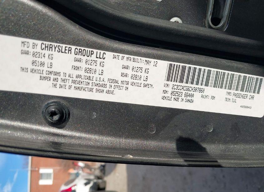 Photo 9 of 2012 Chrysler 300 LIMITED (VIN 2C3CCACG6CH307860)