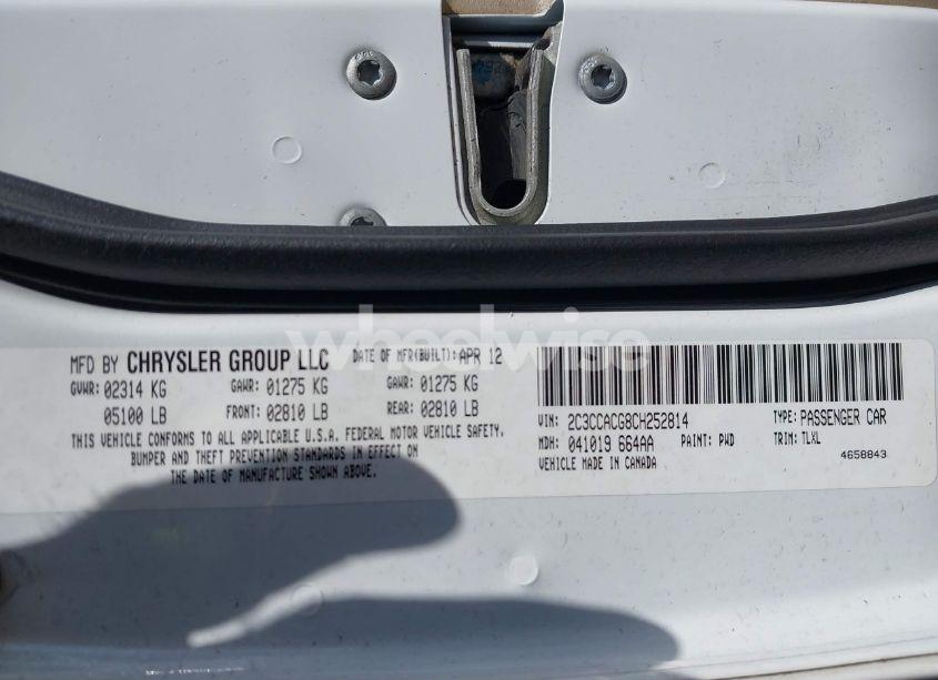 Photo 9 of 2012 Chrysler 300 LIMITED (VIN 2C3CCACG8CH252814)