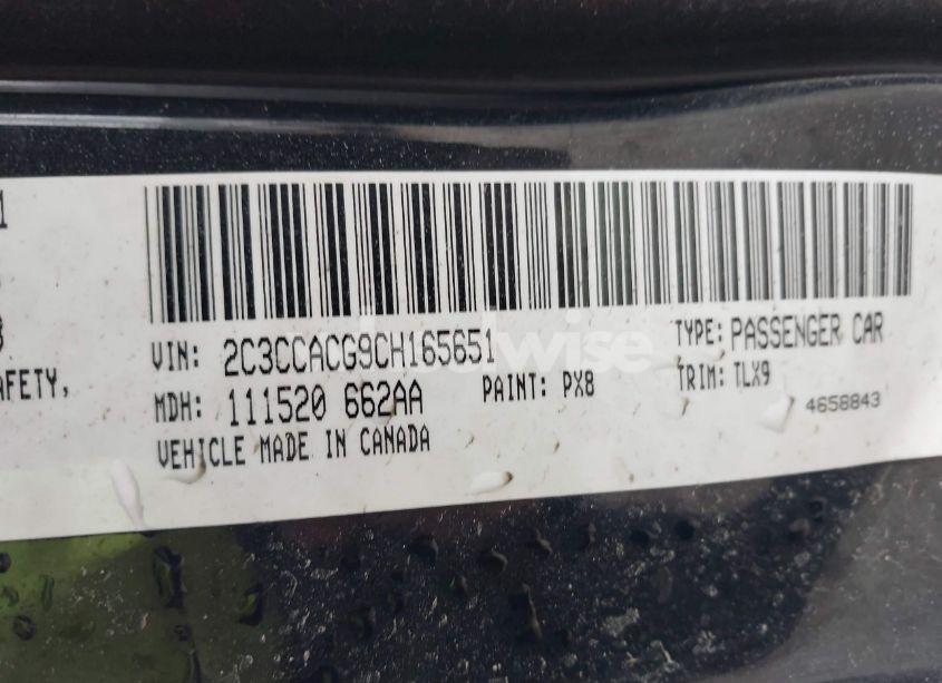 Photo 9 of 2012 Chrysler 300 LIMITED (VIN 2C3CCACG9CH165651)