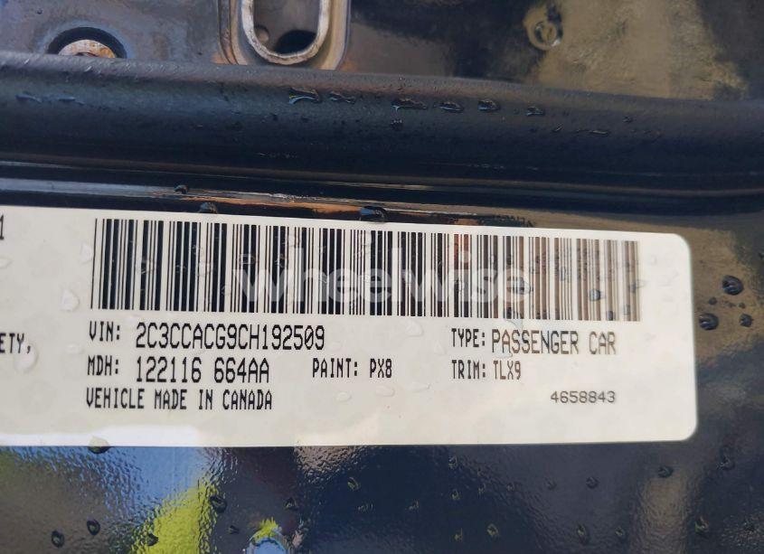 Photo 9 of 2012 Chrysler 300 LIMITED (VIN 2C3CCACG9CH192509)