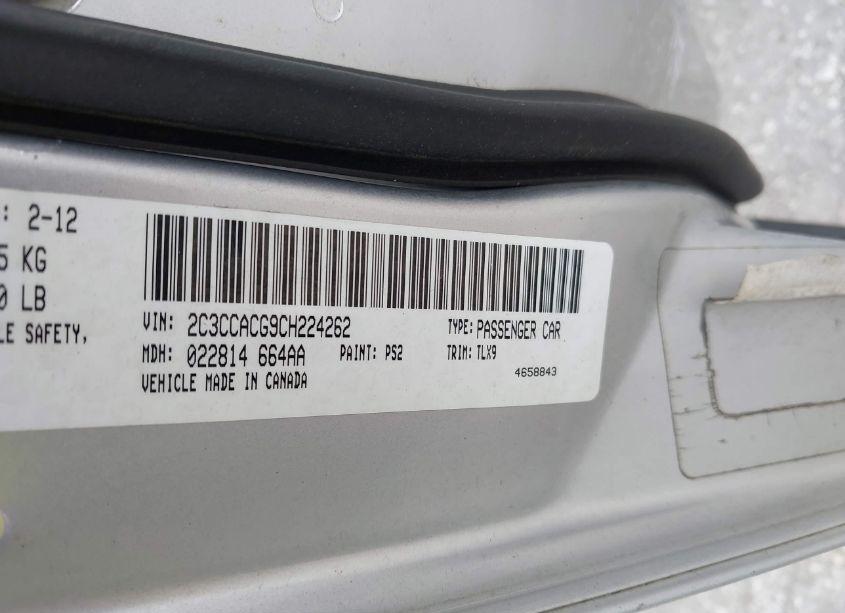 Photo 9 of 2012 Chrysler 300 LIMITED (VIN 2C3CCACG9CH224262)