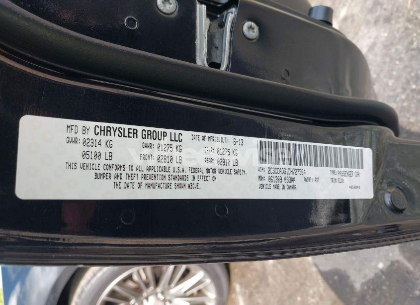 Photo 9 of 2013 Chrysler 300c JOHN VARVATOS LIMITED EDITION (VIN 2C3CCADG1DH727364)