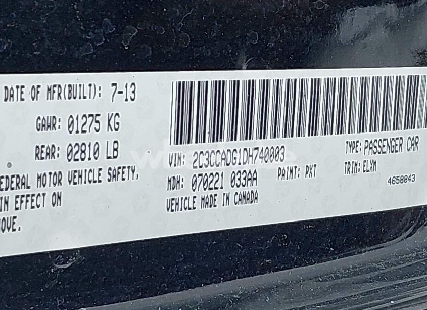 Photo 9 of 2013 Chrysler 300c JOHN VARVATOS LIMITED EDITION (VIN 2C3CCADG1DH740003)