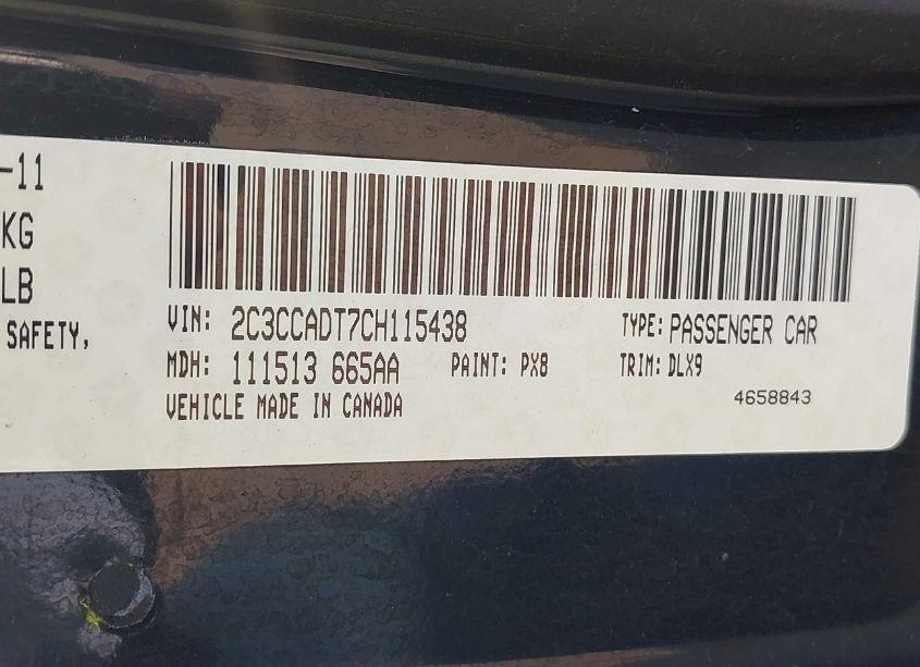 Photo 9 of 2012 Chrysler 300 S V8 (VIN 2C3CCADT7CH115438)