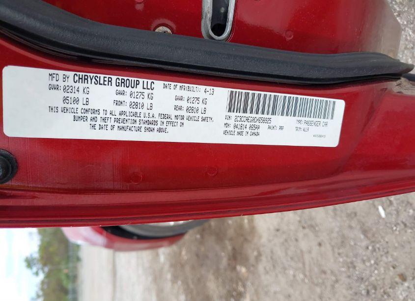 Photo 9 of 2013 Chrysler 300c (VIN 2C3CCAEG0DH658925)