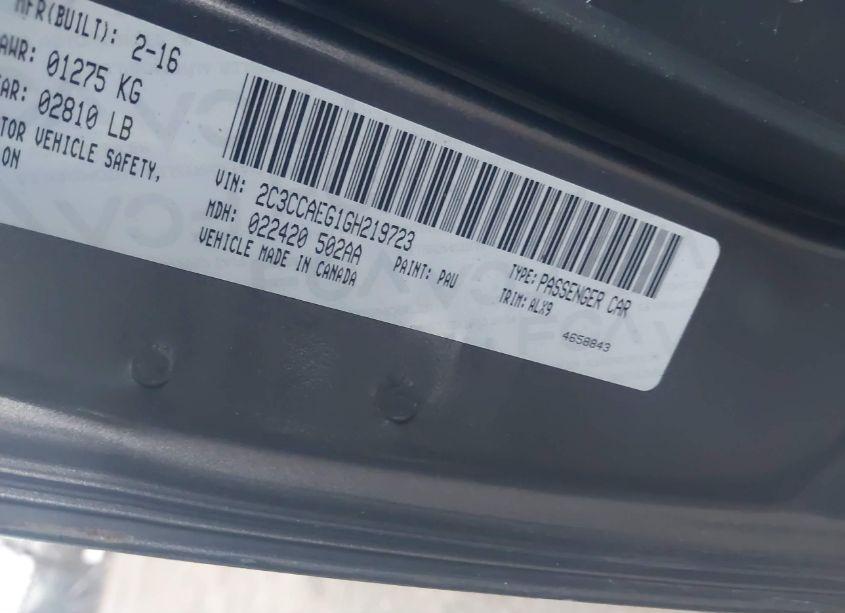 Photo 9 of 2016 Chrysler 300c (VIN 2C3CCAEG1GH219723)