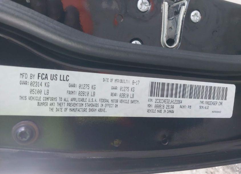 Photo 9 of 2018 Chrysler 300 LIMITED (VIN 2C3CCAEG2JH123364)