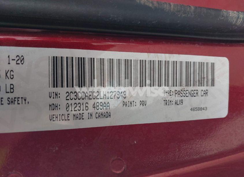 Photo 9 of 2020 Chrysler 300 LIMITED (VIN 2C3CCAEG2LH127949)