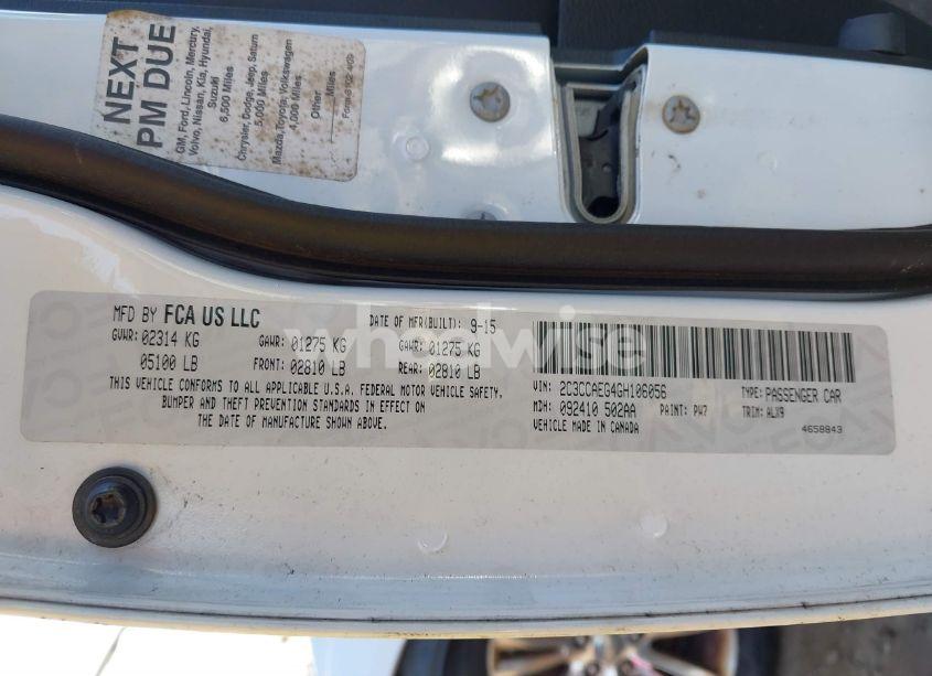 Photo 9 of 2016 Chrysler 300c (VIN 2C3CCAEG4GH106056)