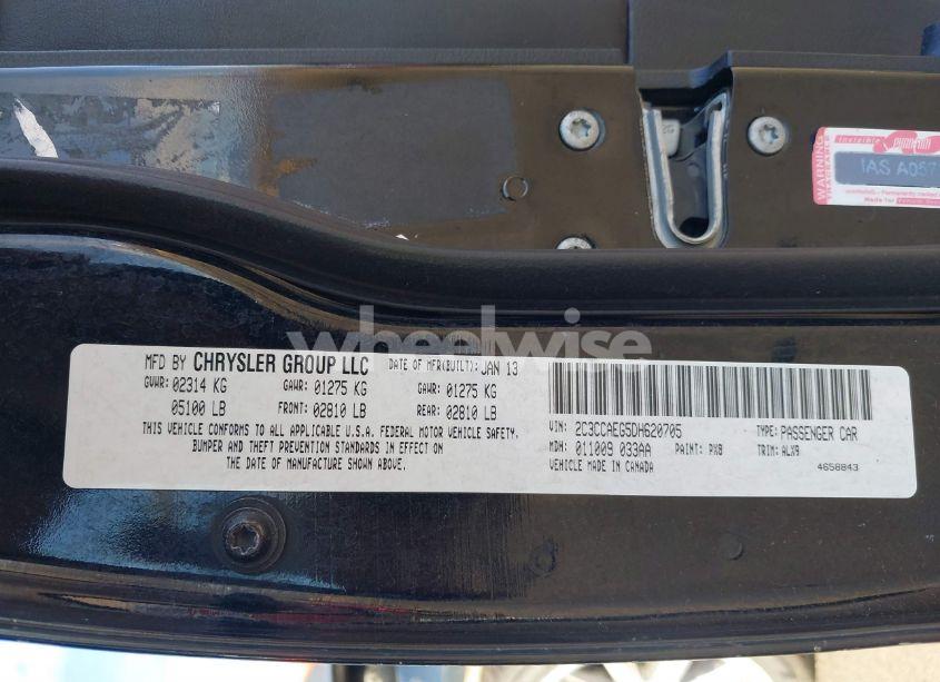 Photo 9 of 2013 Chrysler 300c (VIN 2C3CCAEG5DH620705)