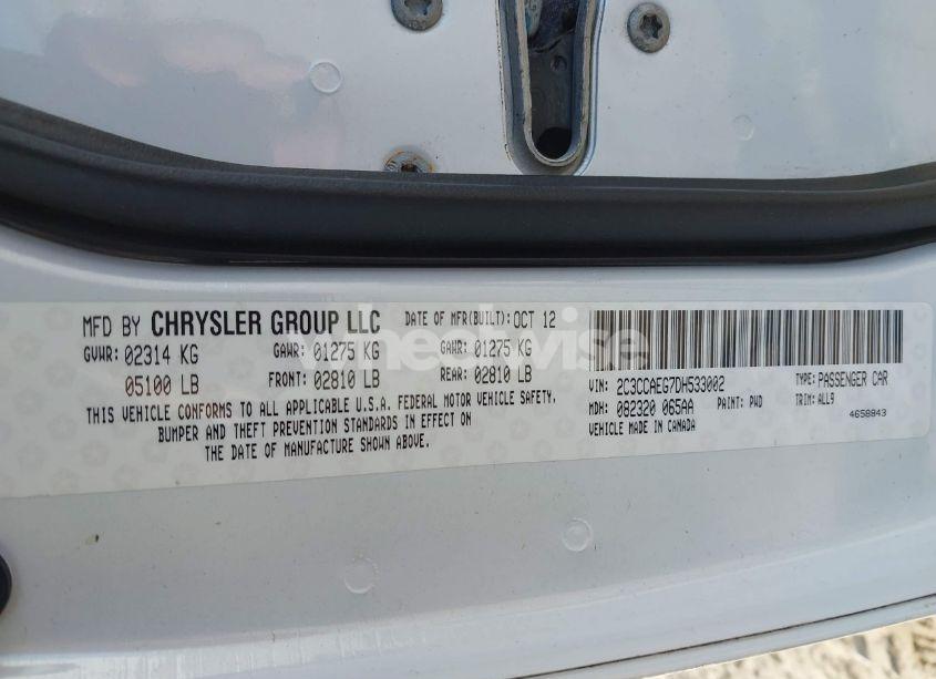 Photo 9 of 2013 Chrysler 300c (VIN 2C3CCAEG7DH533002)