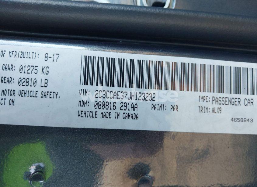 Photo 9 of 2018 Chrysler 300 LIMITED (VIN 2C3CCAEG7JH123232)