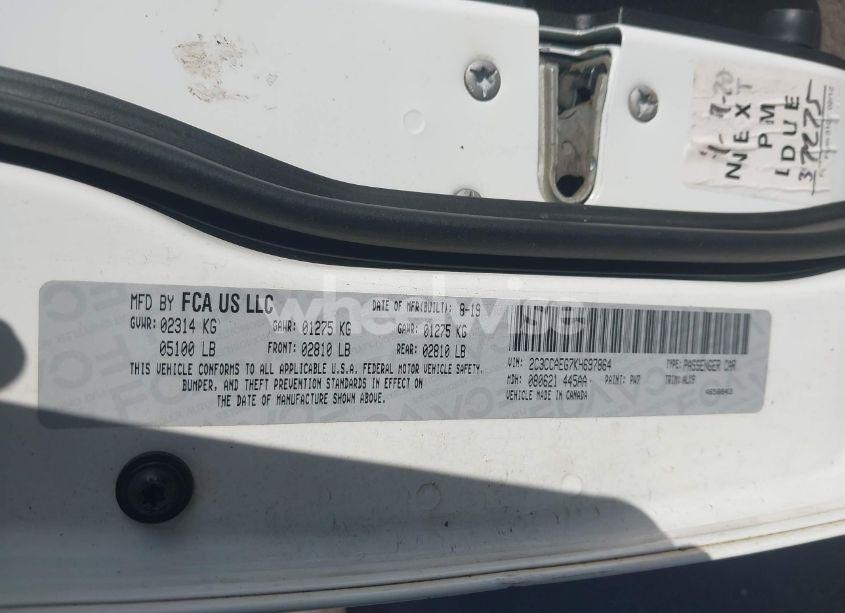 Photo 9 of 2019 Chrysler 300 LIMITED (VIN 2C3CCAEG7KH697864)