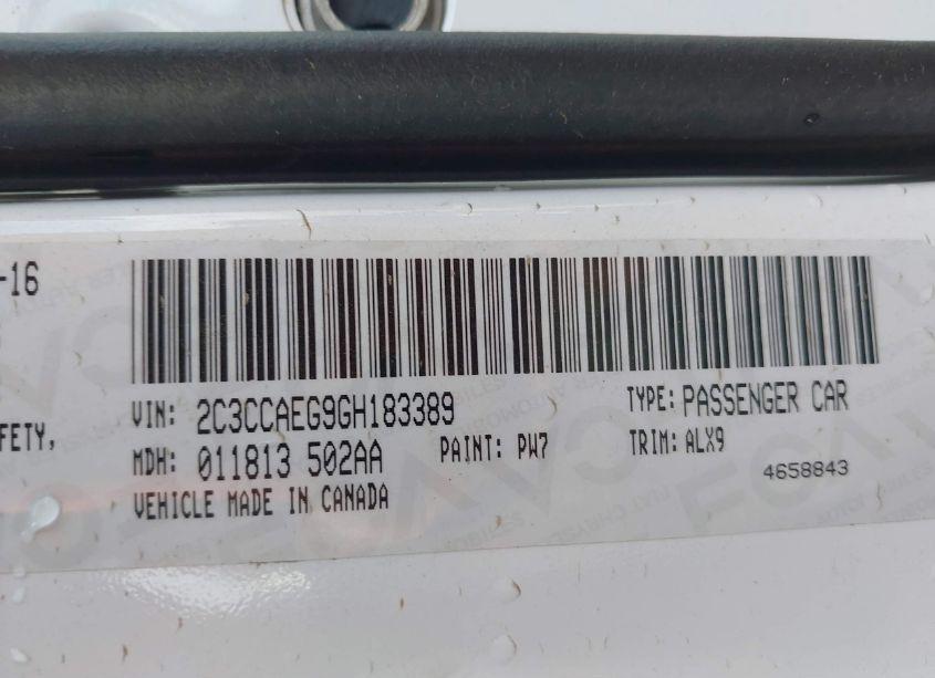 Photo 9 of 2016 Chrysler 300c (VIN 2C3CCAEG9GH183389)