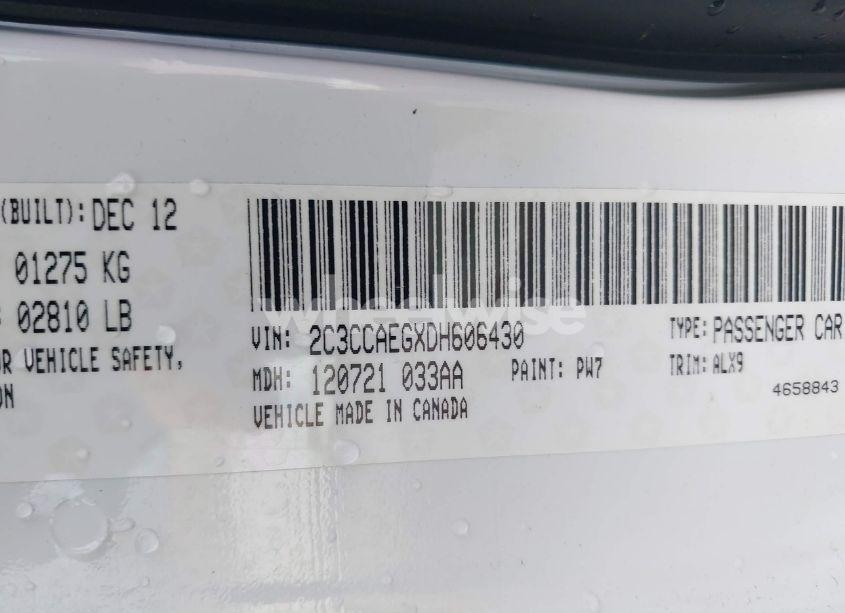 Photo 9 of 2013 Chrysler 300c (VIN 2C3CCAEGXDH606430)