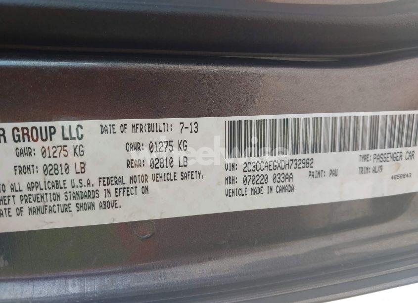 Photo 9 of 2013 Chrysler 300c (VIN 2C3CCAEGXDH732982)