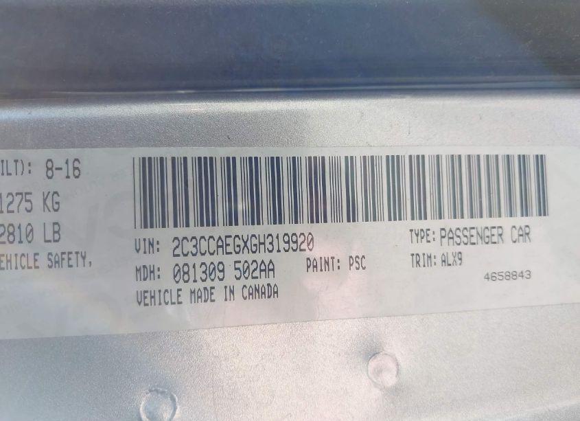 Photo 9 of 2016 Chrysler 300c (VIN 2C3CCAEGXGH319920)