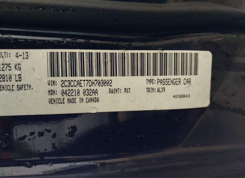 Photo 9 of 2013 Chrysler 300c (VIN 2C3CCAET7DH703002)