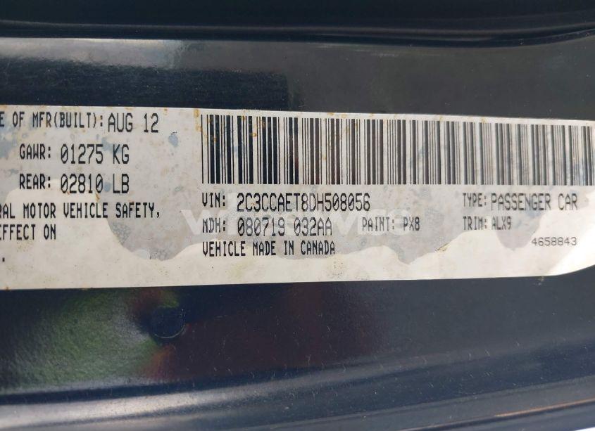 Photo 9 of 2013 Chrysler 300c (VIN 2C3CCAET8DH508056)