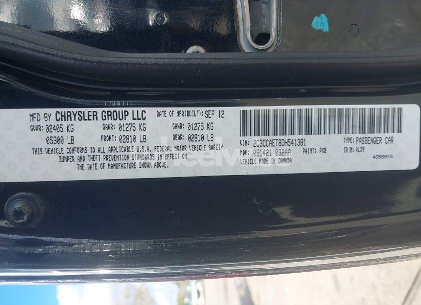 Photo 9 of 2013 Chrysler 300c (VIN 2C3CCAET8DH541381)