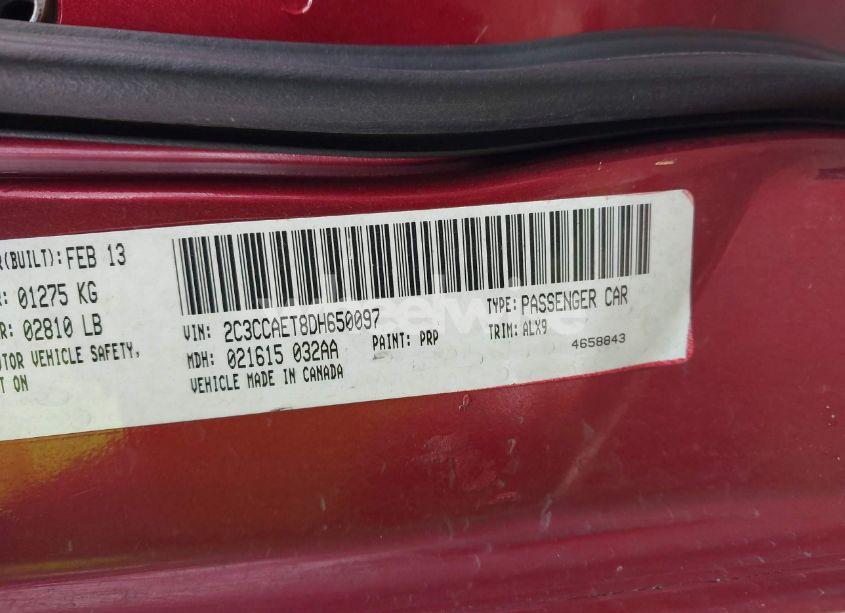 Photo 9 of 2013 Chrysler 300c (VIN 2C3CCAET8DH650097)