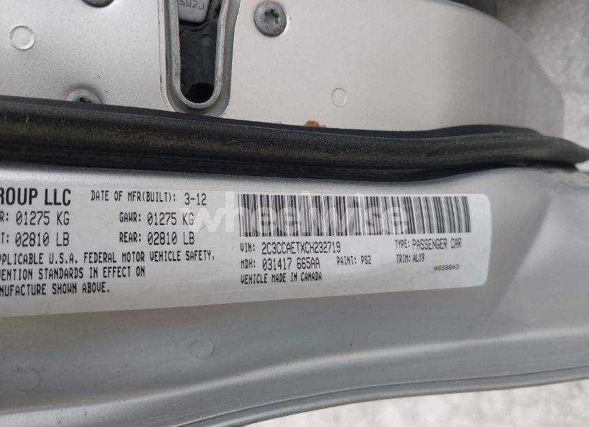 Photo 9 of 2012 Chrysler 300c N/A (VIN 2C3CCAETXCH232719)