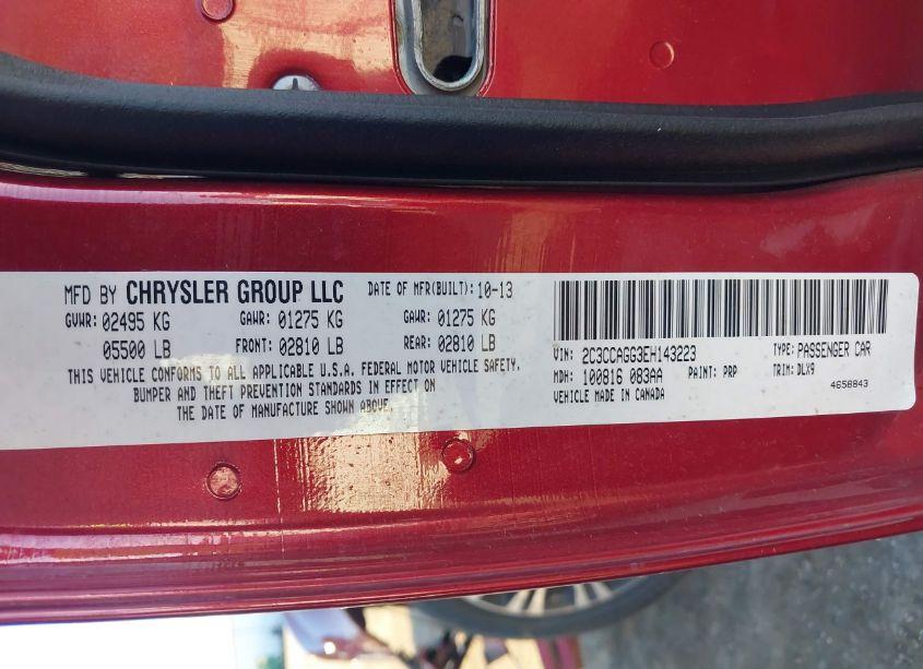 Photo 9 of 2014 Chrysler 300 300S (VIN 2C3CCAGG3EH143223)