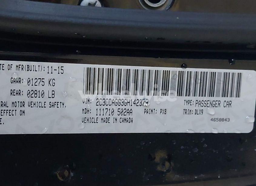 Photo 9 of 2016 Chrysler 300 300S (VIN 2C3CCAGG3GH142379)