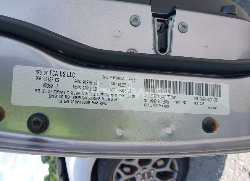 Photo 9 of 2015 Chrysler 300 300S (VIN 2C3CCAGG4FH787184)