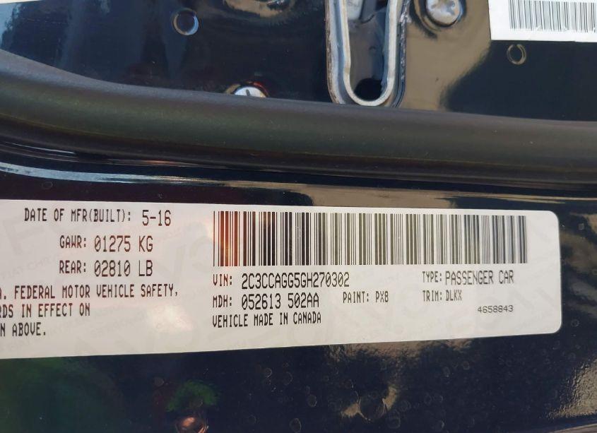 Photo 9 of 2016 Chrysler 300 300S ALLOY EDITION (VIN 2C3CCAGG5GH270302)