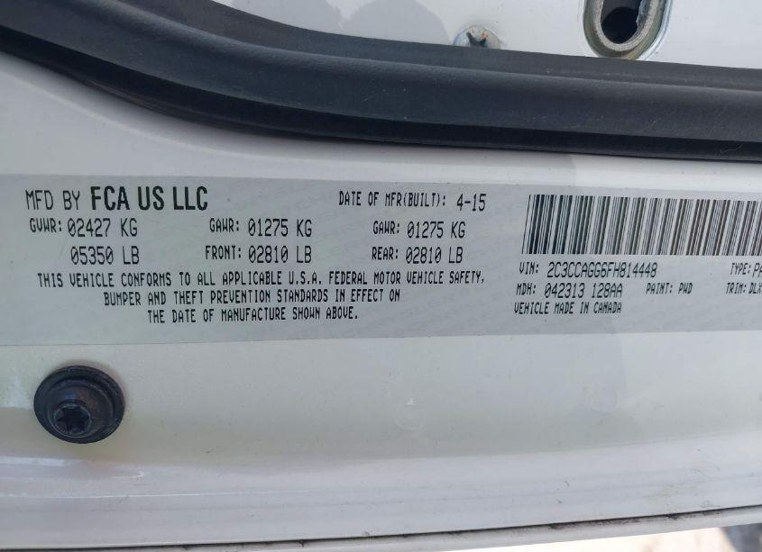 Photo 9 of 2015 Chrysler 300 300S (VIN 2C3CCAGG6FH814448)