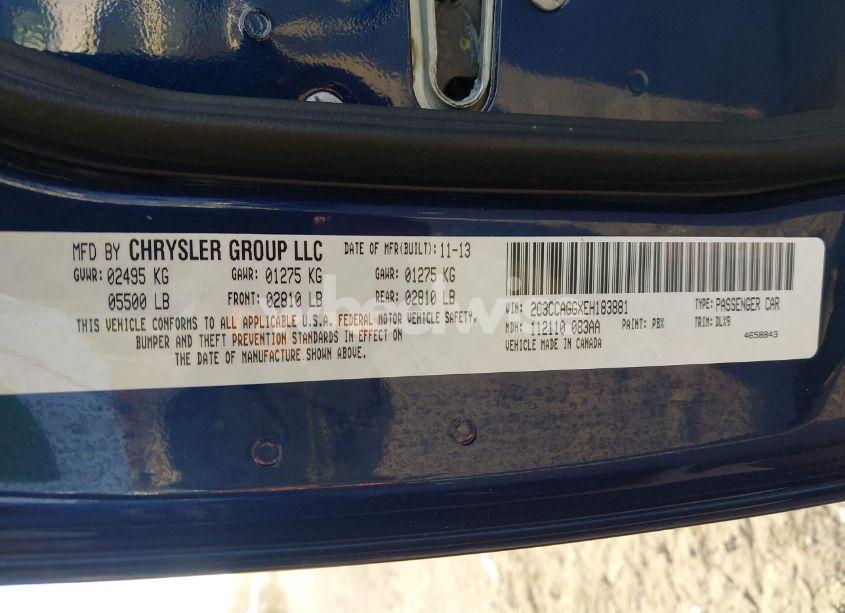 Photo 9 of 2014 Chrysler 300 300S (VIN 2C3CCAGGXEH183881)