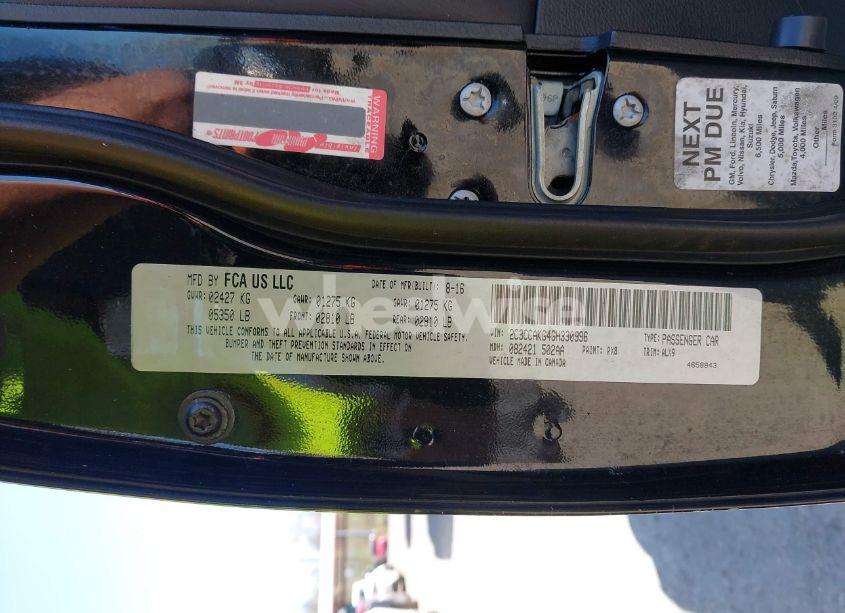 Photo 9 of 2016 Chrysler 300c AWD (VIN 2C3CCAKG4GH330996)