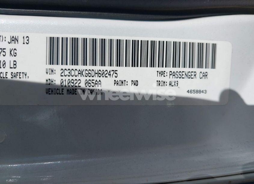 Photo 9 of 2013 Chrysler 300c AWD (VIN 2C3CCAKG6DH602475)