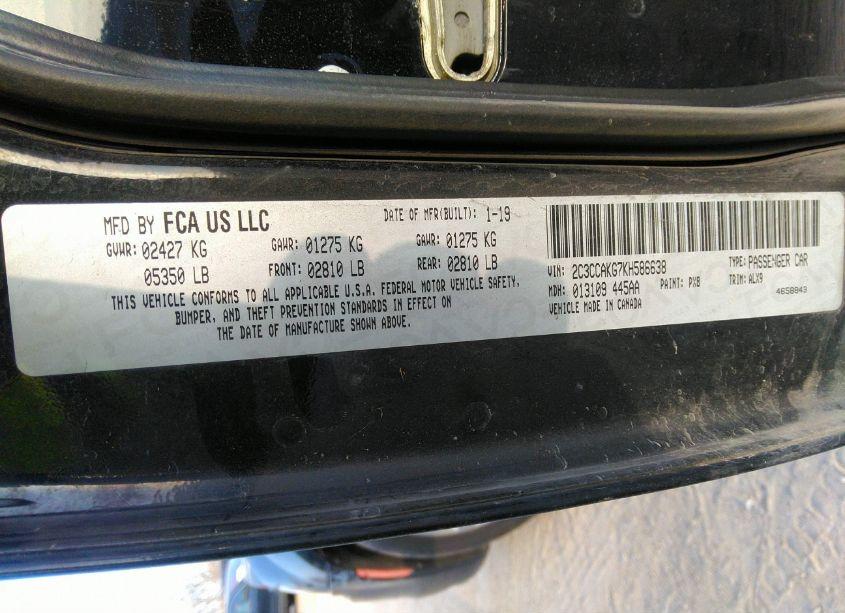 Photo 9 of 2019 Chrysler 300 LIMITED AWD (VIN 2C3CCAKG7KH586638)